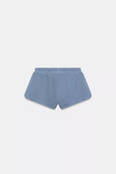 SHORT MET KOORDJES IN VERWASSEN LOOK
