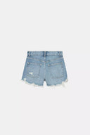 SHORTS DENIM TRF CURVED HOGE TAILLE