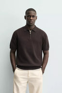 TRICOT POLO MET RITS