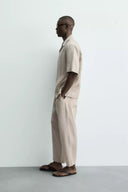 RELAXED FIT BROEK 100% LINNEN