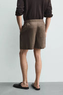 BERMUDA RELAXED FIT 100% LINNEN