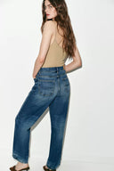 JEANS STRAIGHT FIT HOGE TAILLE