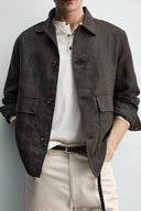 100% LINNEN OVERSHIRT