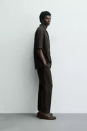 REGULAR FIT BROEK VAN 100% LINNEN