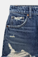 SHORTS DENIM TRF CURVED HOGE TAILLE