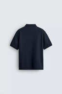 POLO REGULAR FIT MET STRUCTUUR