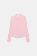 Soepelvallende blouse met lange mouwen