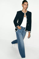 JEANS STRAIGHT HIGH WAIST LONG LENGTH