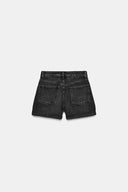 DENIM BERMUDA TRF MOM FIT HIGH WAIST