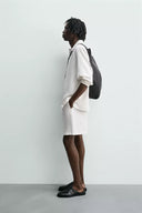 BERMUDA RELAXED FIT 100% LINNEN