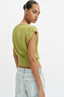 TRICOT TOP MET FOURNITUREN