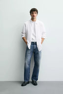 100% LINNEN OVERHEMD REGULAR FIT