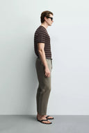 REGULAR FIT BROEK VAN 100% LINNEN