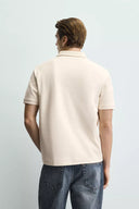 POLO REGULAR FIT MET STRUCTUUR