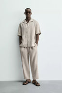 RELAXED FIT BROEK 100% LINNEN