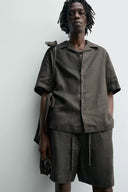 BERMUDA RELAXED FIT 100% LINNEN