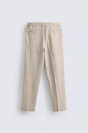 REGULAR FIT BROEK VAN 100% LINNEN