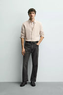100% LINNEN OVERHEMD REGULAR FIT