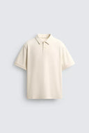 POLO REGULAR FIT MET STRUCTUUR