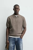 TRICOT POLO MET RITS
