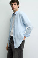 100% LINNEN OVERHEMD REGULAR FIT