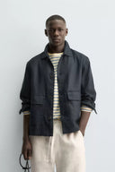 100% LINNEN OVERSHIRT