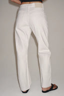 JEANS RECHTE PIJPEN HALFHOGE TAILLE