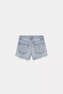 SHORTS DENIM TRF CURVED HOGE TAILLE