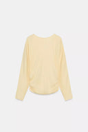 T-SHIRT MET GEDRAPEERDE ZIJKANT