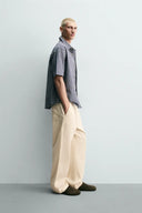 RELAXED FIT BROEK MET VISGRAAT