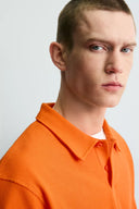 POLO REGULAR FIT MET STRUCTUUR