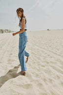 JEANS STRAIGHT HIGH WAIST LONG LENGTH
