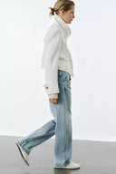 JEANS RELAXED STRAIGHT LAGE TAILLE