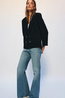 RELAXED FLARE JEANS MET LAGE TAILLE