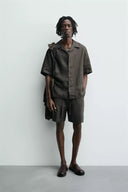 BERMUDA RELAXED FIT 100% LINNEN