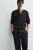 RELAXED FIT BROEK 100% LINNEN