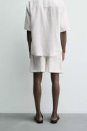 BERMUDA RELAXED FIT 100% LINNEN