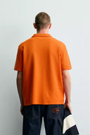POLO REGULAR FIT MET STRUCTUUR