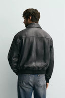 LEREN JACK IN RELAXED FIT