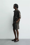 BERMUDA RELAXED FIT 100% LINNEN