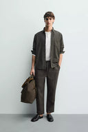 RELAXED FIT BROEK 100% LINNEN