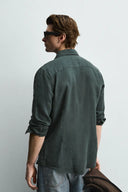 100% LINNEN OVERHEMD REGULAR FIT