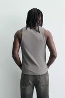 GERIBD TANKTOP IN VERWASSEN LOOK