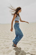JEANS STRAIGHT HIGH WAIST LONG LENGTH