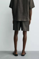BERMUDA RELAXED FIT 100% LINNEN