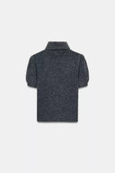 TRICOT TRUI MET KORTE BALLONMOUWEN