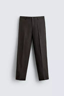 REGULAR FIT BROEK VAN 100% LINNEN