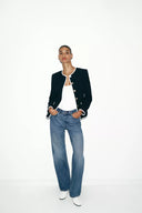 JEANS STRAIGHT HIGH WAIST LONG LENGTH