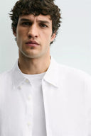 100% LINNEN OVERHEMD REGULAR FIT
