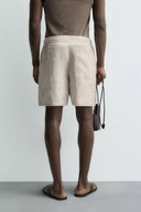 BERMUDA RELAXED FIT 100% LINNEN